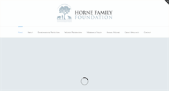 Desktop Screenshot of hornefamilyfoundation.org